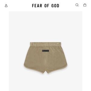 Essentials Fear of God Women’s Velour Beach Shorts LIKE NEW🌟